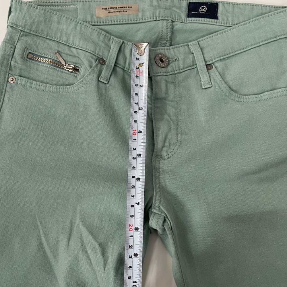 AG Adriano Goldschmied The Stevie Ankle Zip Slim Straight Leg Size 26R - Picture 12 of 13